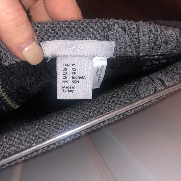 H&M Pencil Skirt, Gray size XS - Picture 4 of 4